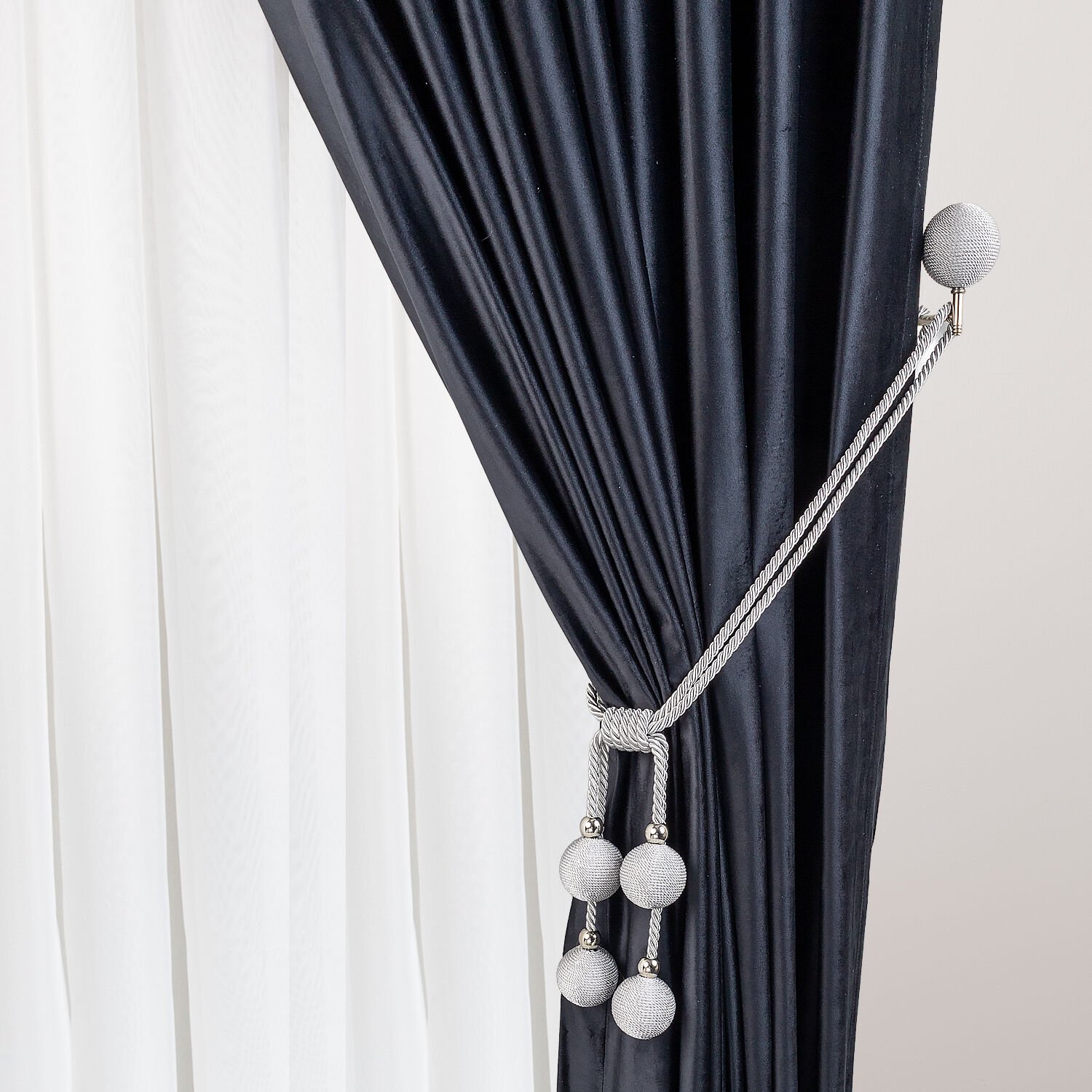 4 Toplu İp Sargı Perde Toplayıcı – Renso Braçol Takım Gümüş