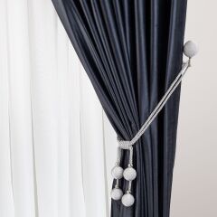 4 Toplu İp Sargı Perde Toplayıcı – Renso Braçol Takım Gümüş