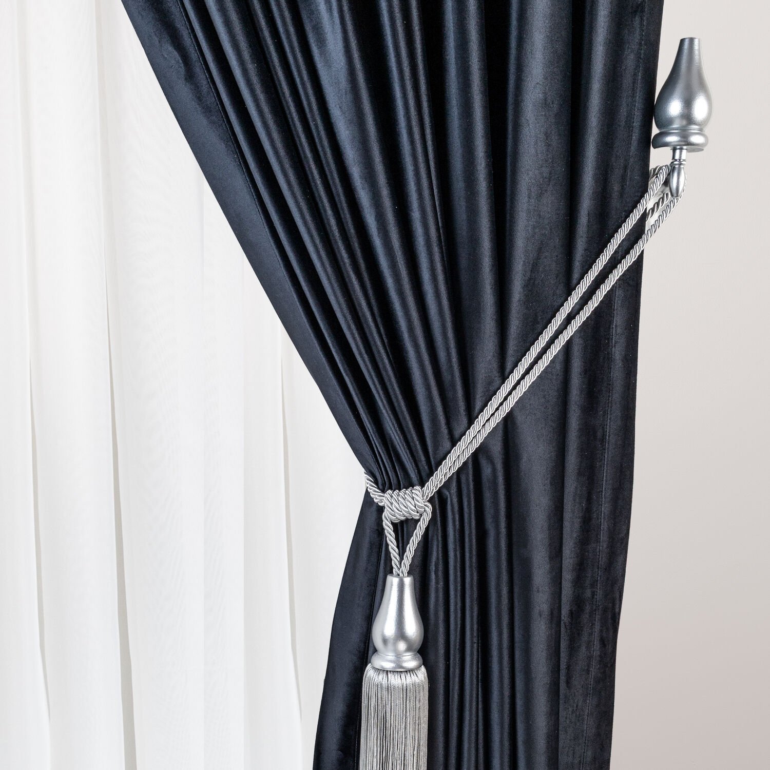 Ahşap Perde Toplayıcı – Renso Braçol Takım Gümüş