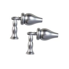 Ahşap Fon Perde Duvar Bağlama Aparatı (renso) Perde Aksesuarı Gümüş