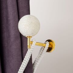 8 Toplu İp Sargı Perde Toplayıcı – Renso Braçol Takım Krem-Nohut