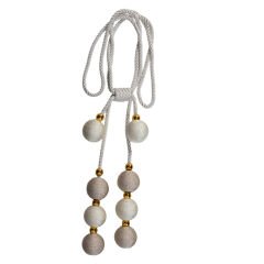 8 Toplu İp Sargı Perde Toplayıcı – Renso Braçol Takım Krem-Nohut