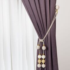 8 Toplu İp Sargı Perde Toplayıcı – Renso Braçol Takım Gold-Krem-Nohut