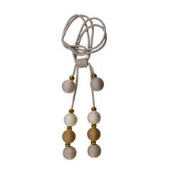 8 Toplu İp Sargı Perde Toplayıcı – Renso Braçol Takım Gold-Krem-Nohut