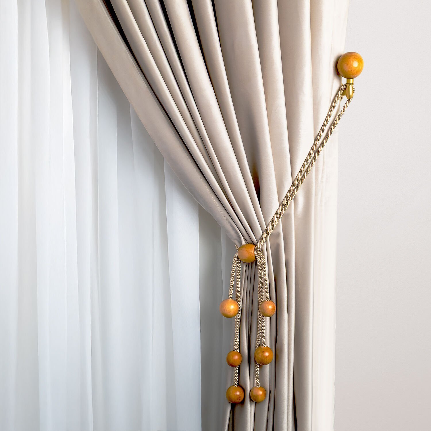 6 Toplu Ahşap Perde Toplayıcı – Renso Braçol Takım