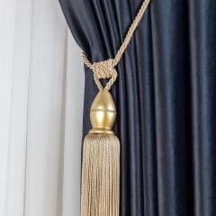 Kornişe Takmalı Ahşap Perde Bağı Braçol Perde Aksesuarı