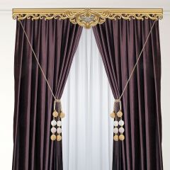 Kornişe Takmalı 8 Toplu İp Sargı Perde Bağı Braçol Perde Aksesuarı