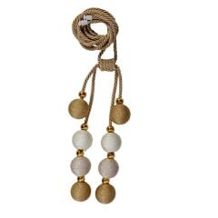 Kornişe Takmalı 8 Toplu İp Sargı Perde Bağı Braçol Perde Aksesuarı