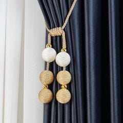 Kornişe Takmalı 6 Toplu İp Sargı Perde Bağı Braçol Perde Aksesuarı