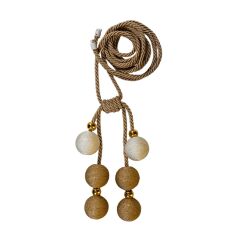 Kornişe Takmalı 6 Toplu İp Sargı Perde Bağı Braçol Perde Aksesuarı