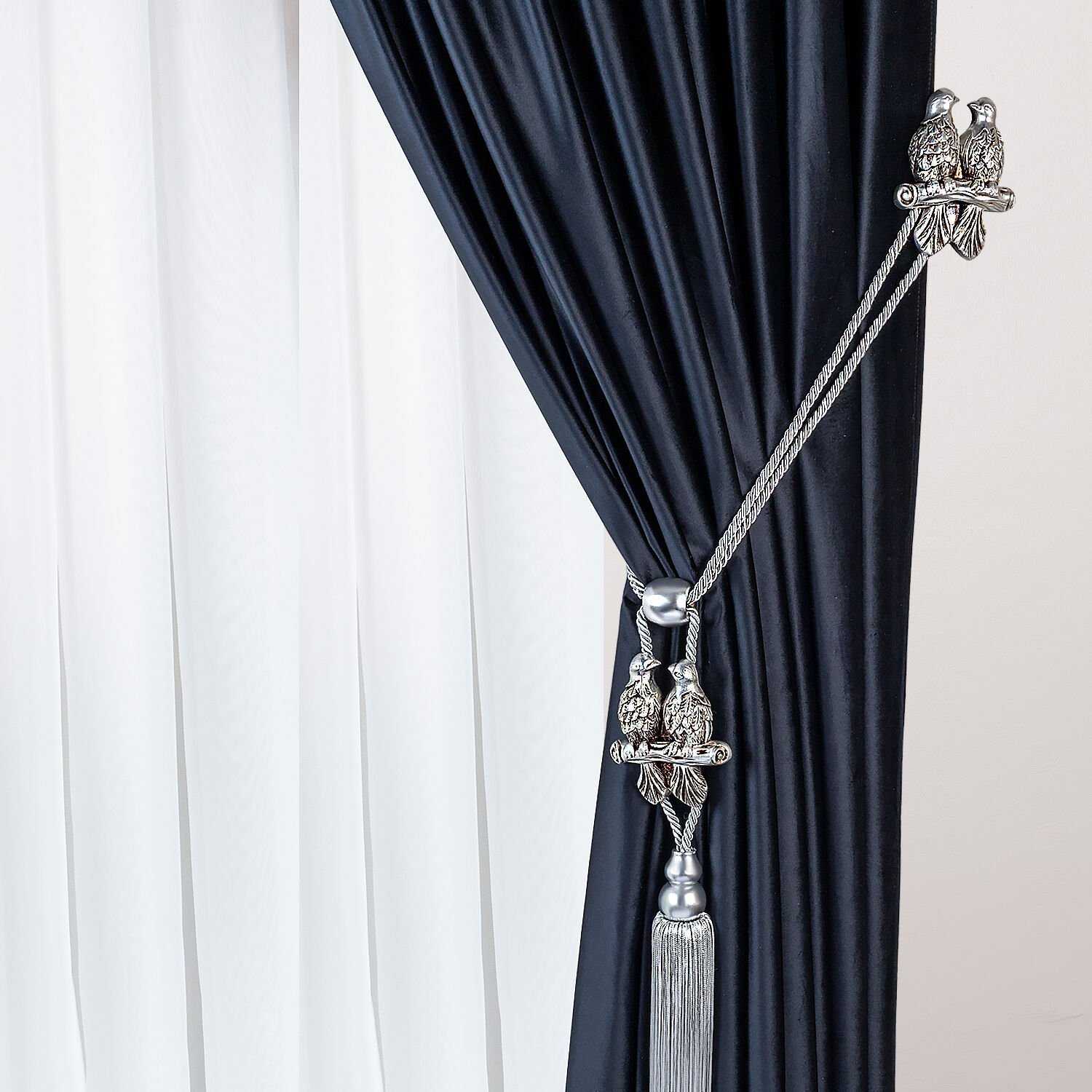 Kuş Detaylı Perde Toplayıcı – Renso Braçol Takım