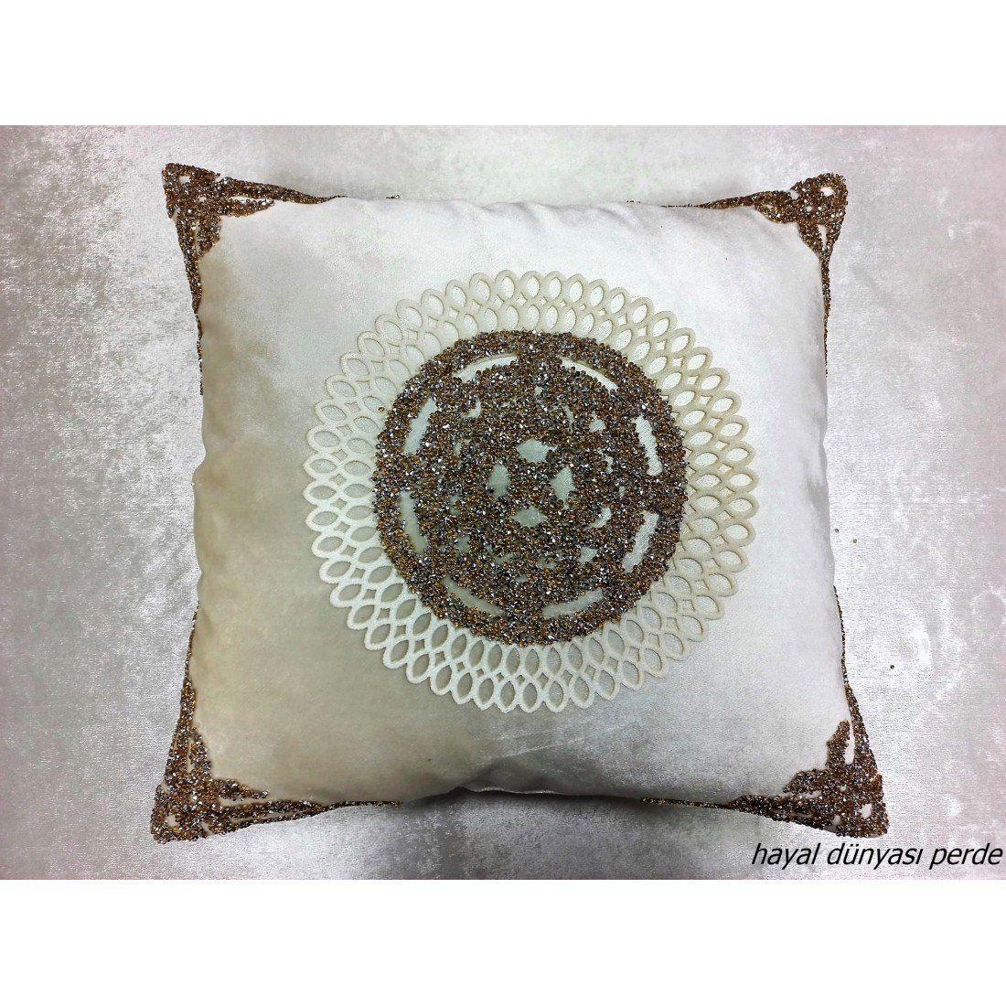 Taş Baskı Dekoratif Kırlent