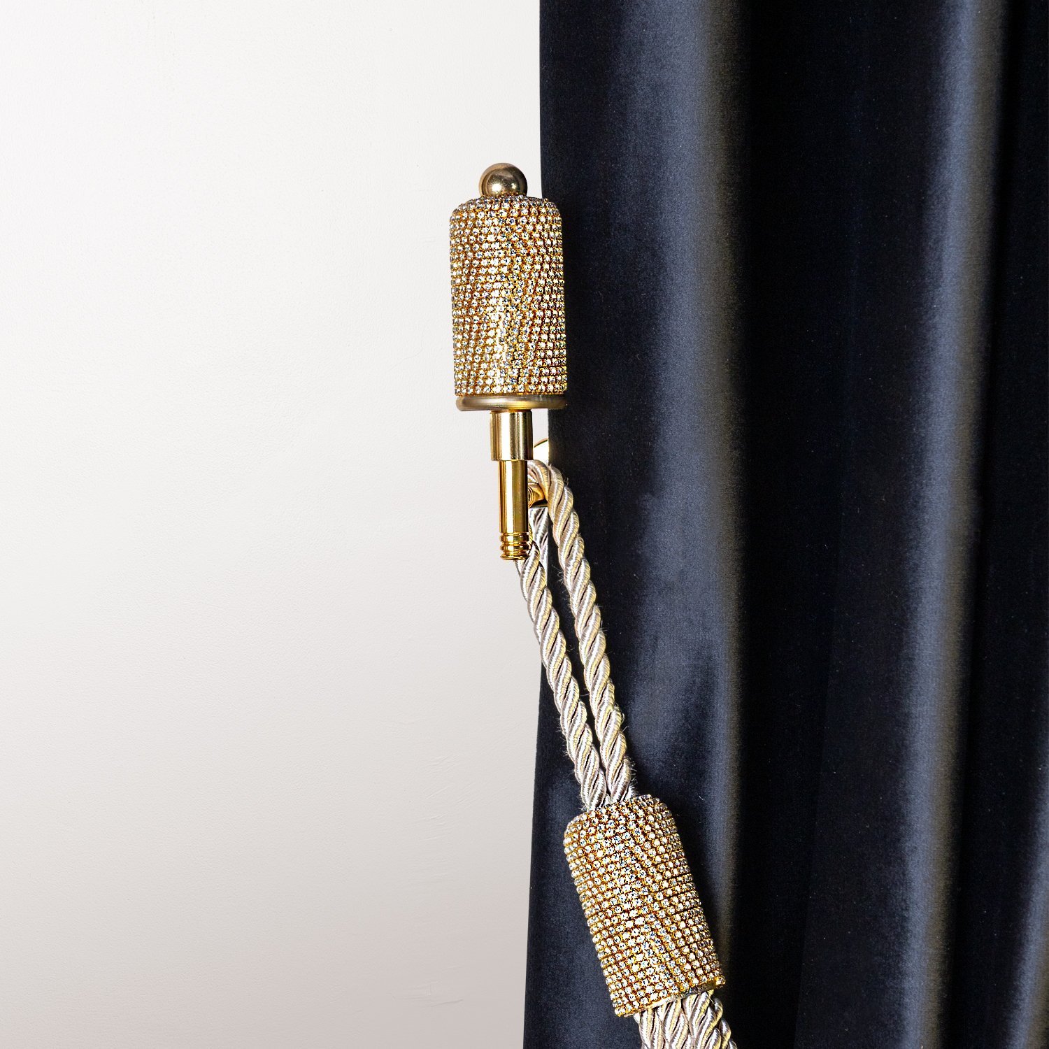 Swarovski Taşlı Fon Perde Duvar Bağlama Aparatı (renso) Perde Aksesuarı