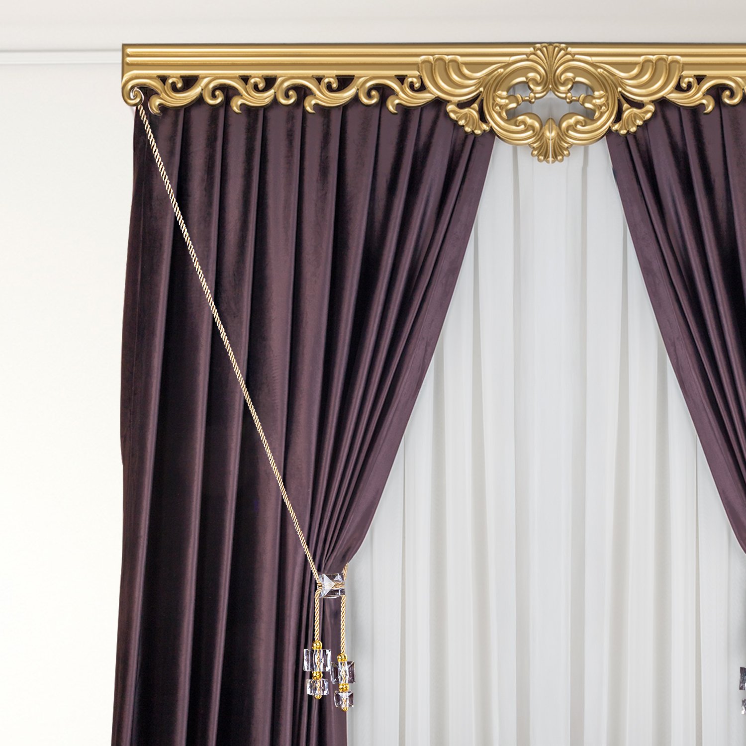 Kornişe Takmalı Perde Bağı Braçol Perde Aksesuarı