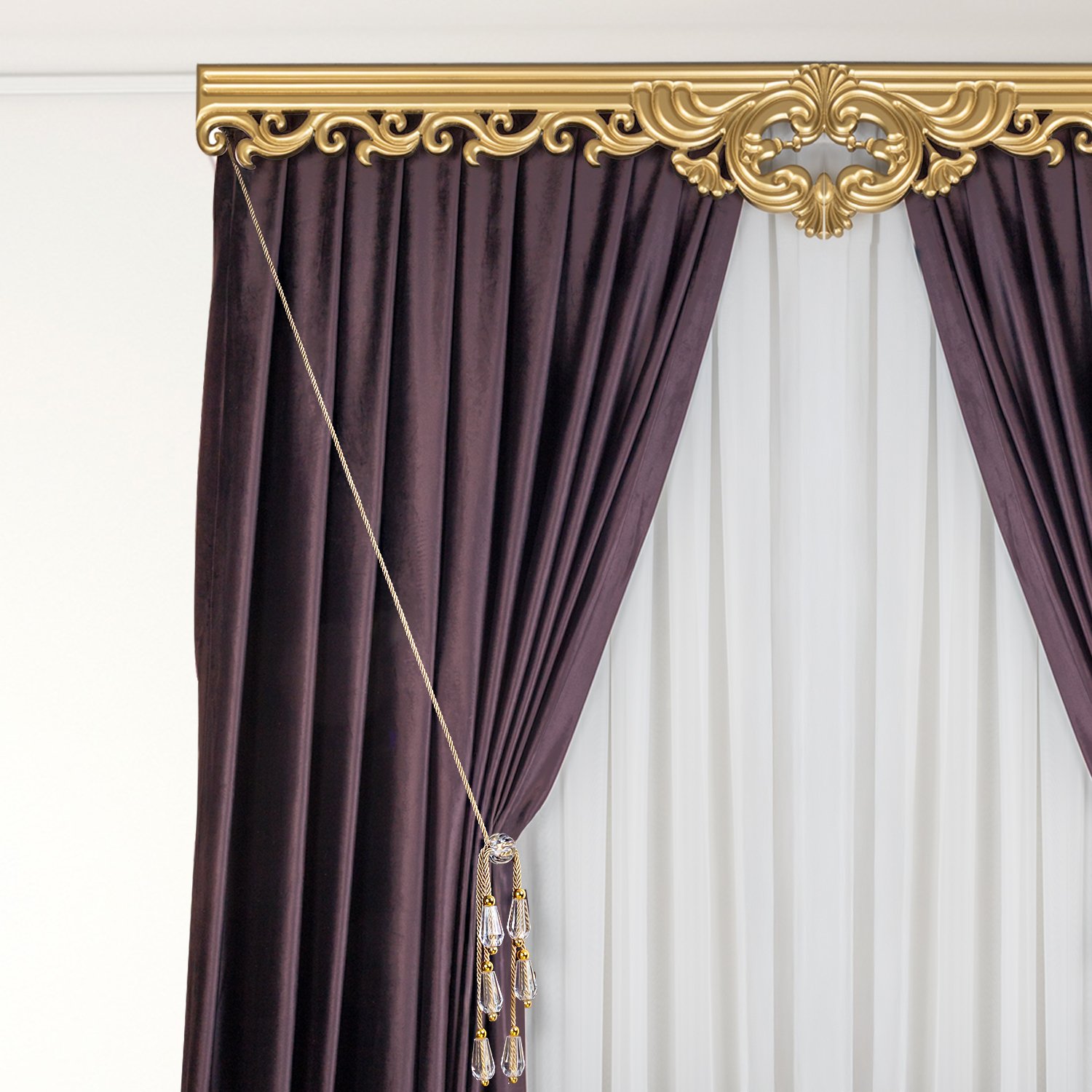 Kornişe Takmalı Perde Bağı Braçol Perde Aksesuarı