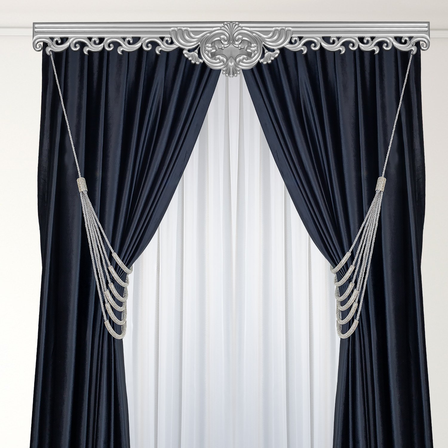 Kornişe Takmalı Swarovski Taşlı Perde Bağı Braçol Perde Aksesuarı