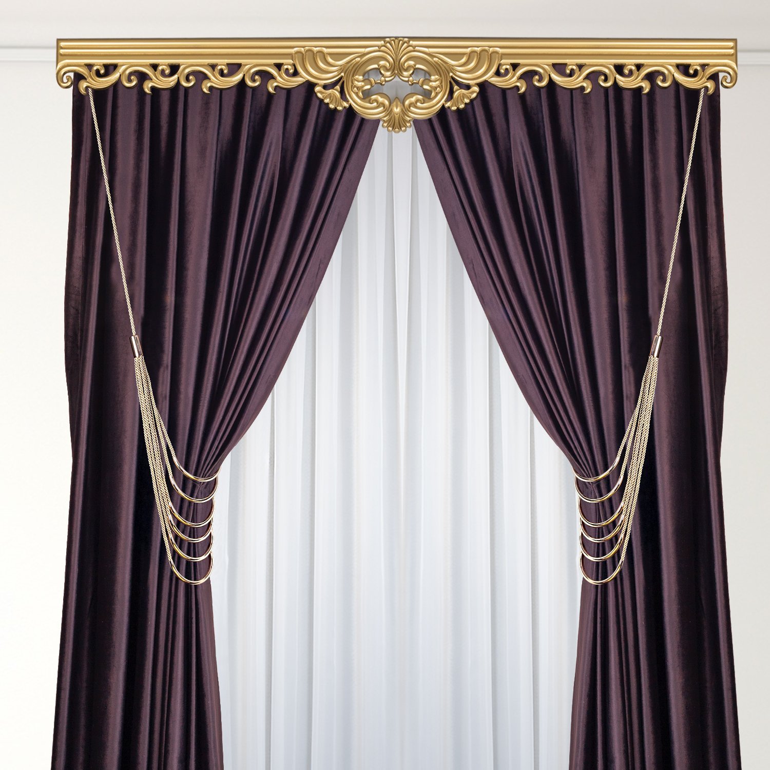 Kornişe Takmalı Dekoratif Perde Bağı Braçol Perde Aksesuarı