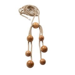 Kornişe Takmalı 6 Toplu Ahşap Perde Bağı Braçol Perde Aksesuarı