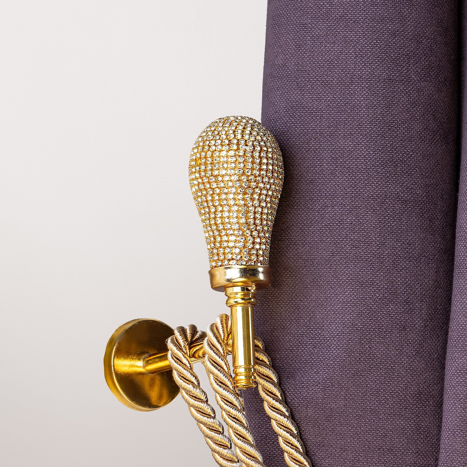 Swarovski Taşlı Fon Perde Duvar Bağlama Aparatı (renso) Perde Aksesuarı