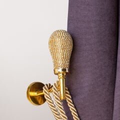 Swarovski Taşlı Fon Perde Duvar Bağlama Aparatı (renso) Perde Aksesuarı