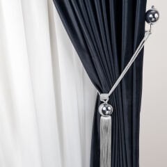 Metal Toplu Perde Toplayıcı – Renso Braçol Takım Gümüş