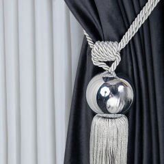 Metal Toplu Perde Toplayıcı – Renso Braçol Takım Gümüş