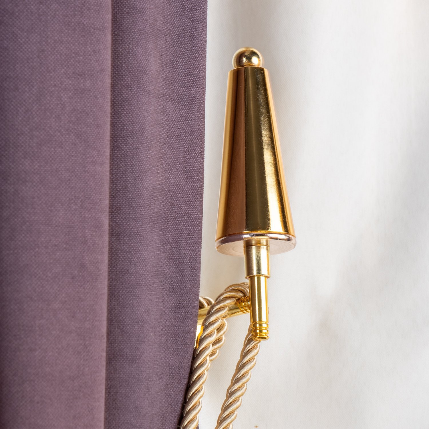 Fon Perde Duvar Bağlama Aparatı (renso) Perde Aksesuarı Altın