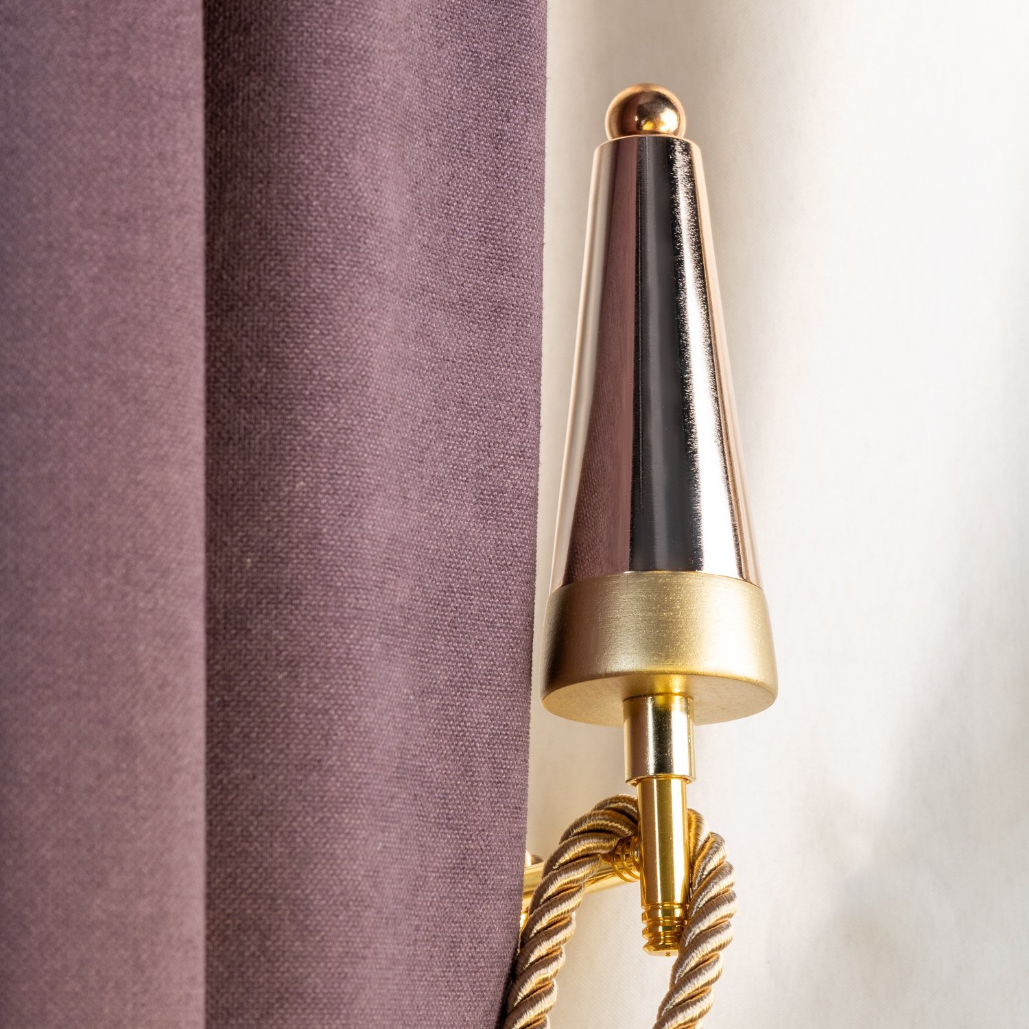 Fon Perde Duvar Bağlama Aparatı (renso) Perde Aksesuarı Altın - Mat