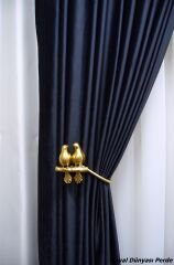 Kuş Detaylı Dekoratif Perde Kol Bağı