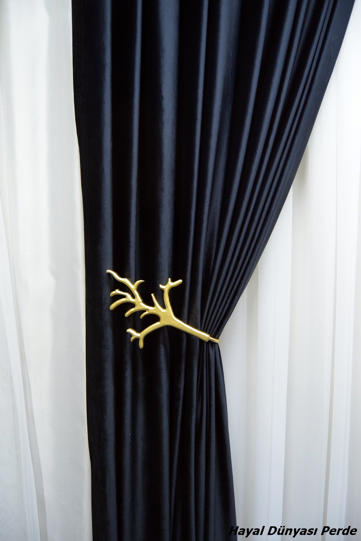 Ahşap Dal Modeli Perde Kol Bağı