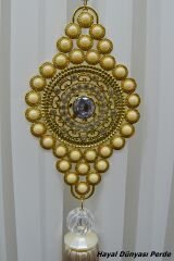 İnci Detaylı Perde Sarkıt Süsü Perde Aksesuarı