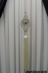 İnci Detaylı Perde Sarkıt Süsü Perde Aksesuarı